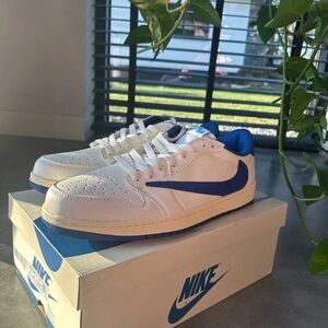 Air Jordan 1 Retro Low Fragment x Travis Scott Sail